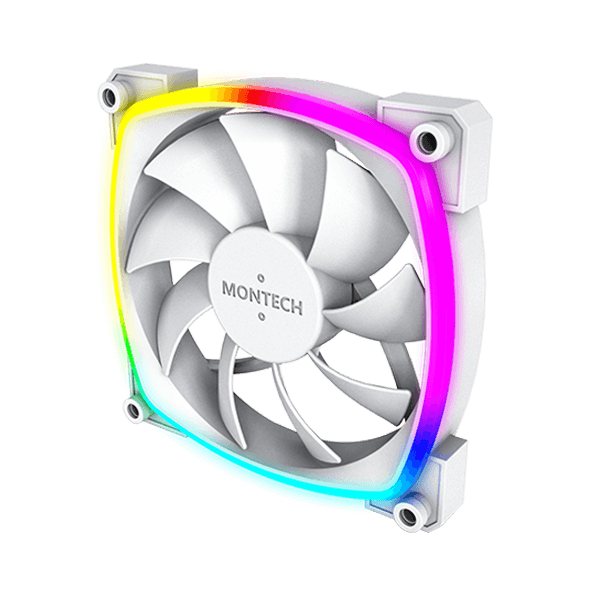 Montech AX120 PWM ARGB White Cabinet Fan (Single Pack)